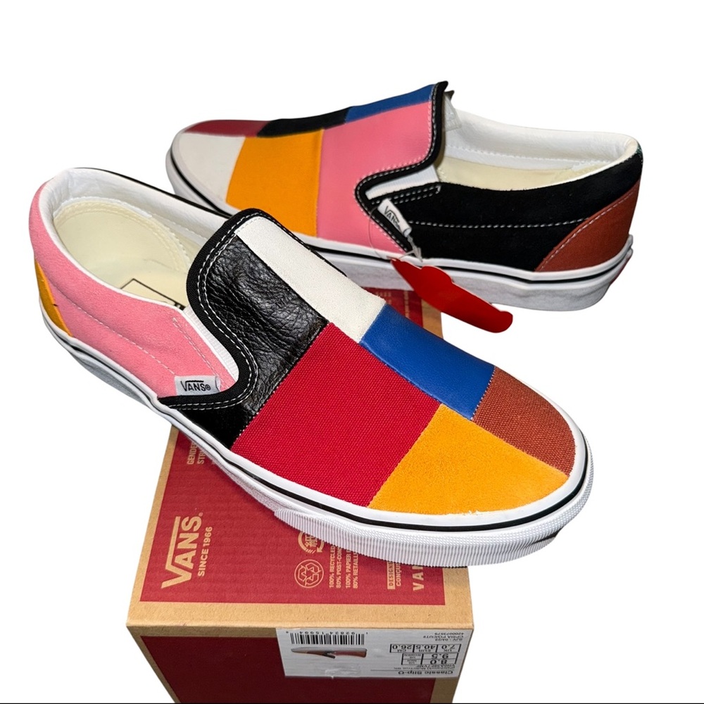 Classic Slip-On (Patchwork/Multi/True White) - Picture 3 of 6
